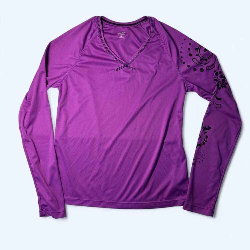 💜 Champion Boho Print Sleeve Workout Top Size S
